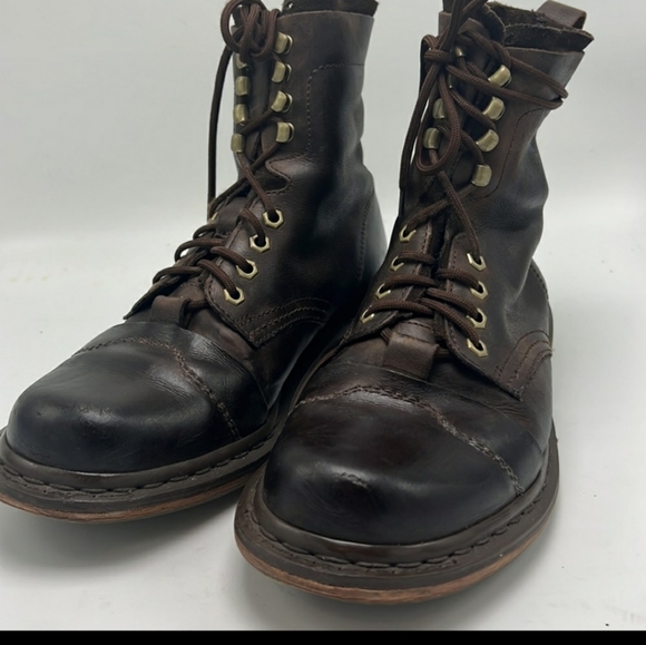 Dr marten brown leather Pier boots size 10 womens work wear. Perfect condition. - Picture 6 of 6